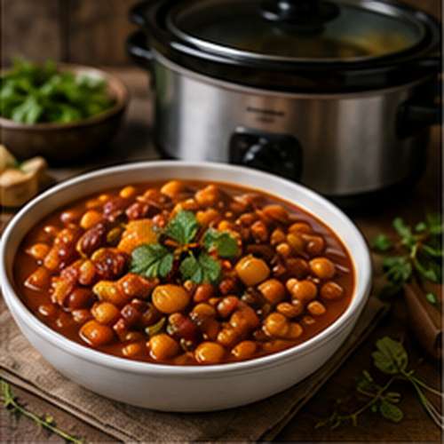 Vegetarische Zoete Aardappel & Linzen Chili