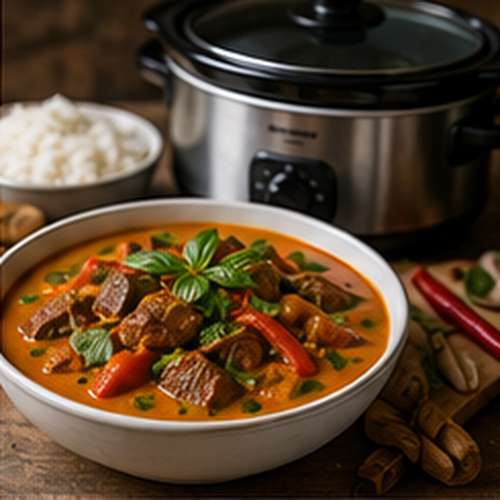 Thaise Rode Curry met Rundvlees