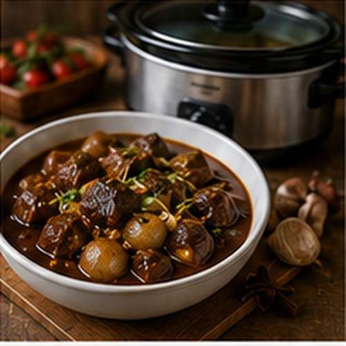Grieks Stifado (Runderstoofpot met Sjalotten)